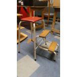 A Vintage Metal Framed Step Stool.