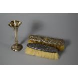 Two Silver Dressing Table Brushes, Chester and Birmingham Hallmark (Both AF) Together with a