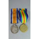 Two WWI Medals Awarded to 48798 PTE W Pilsbury, S.Staffs Regiment