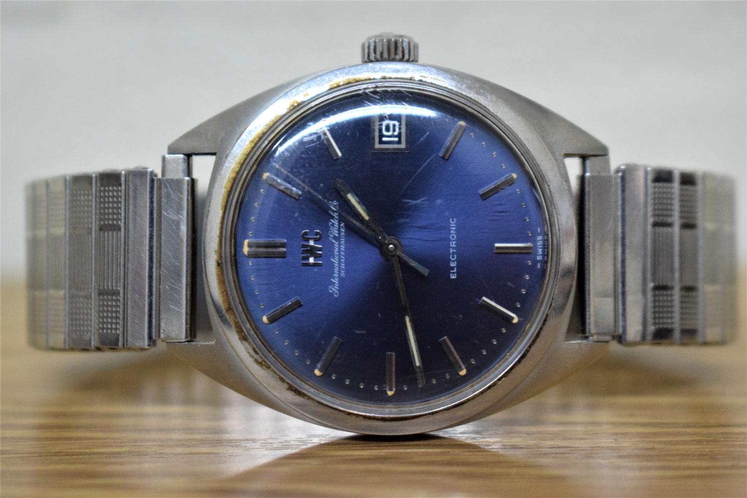 A Gentleman's Stainless Steel IWC (International Watch Co.) Electronic Wrist Watch c.1970, No. - Image 3 of 3