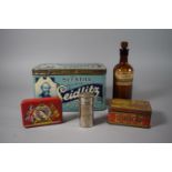 A Collection of Tins to Include Lovell's Toffee Rex, Sleaths' Seidlitz Powders etc Together with a