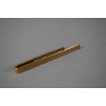 A 9ct Gold Tie Clip with Engine Turned Decoration, 6.6g