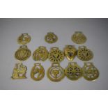 A Collection of Thirteen Victorian and Later Horse Brasses