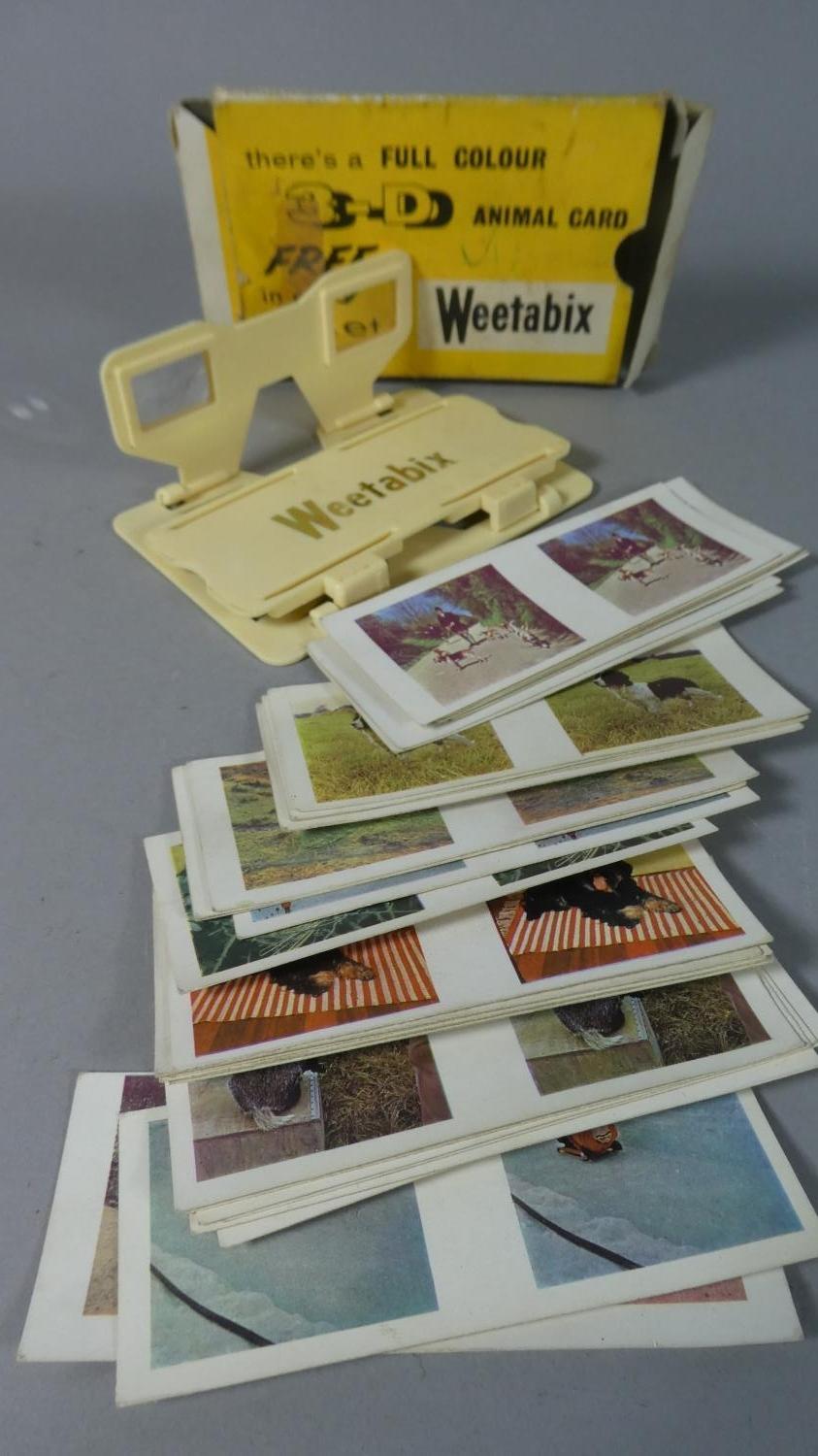 A Vintage Weetabix 3D Viewer in Original Box Together with 31 Stereoscopic Cards