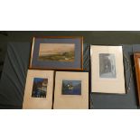 A Collection of four prints to include Three Framed Examples