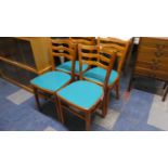 A Set of Four Vintage Kitchen Chairs.