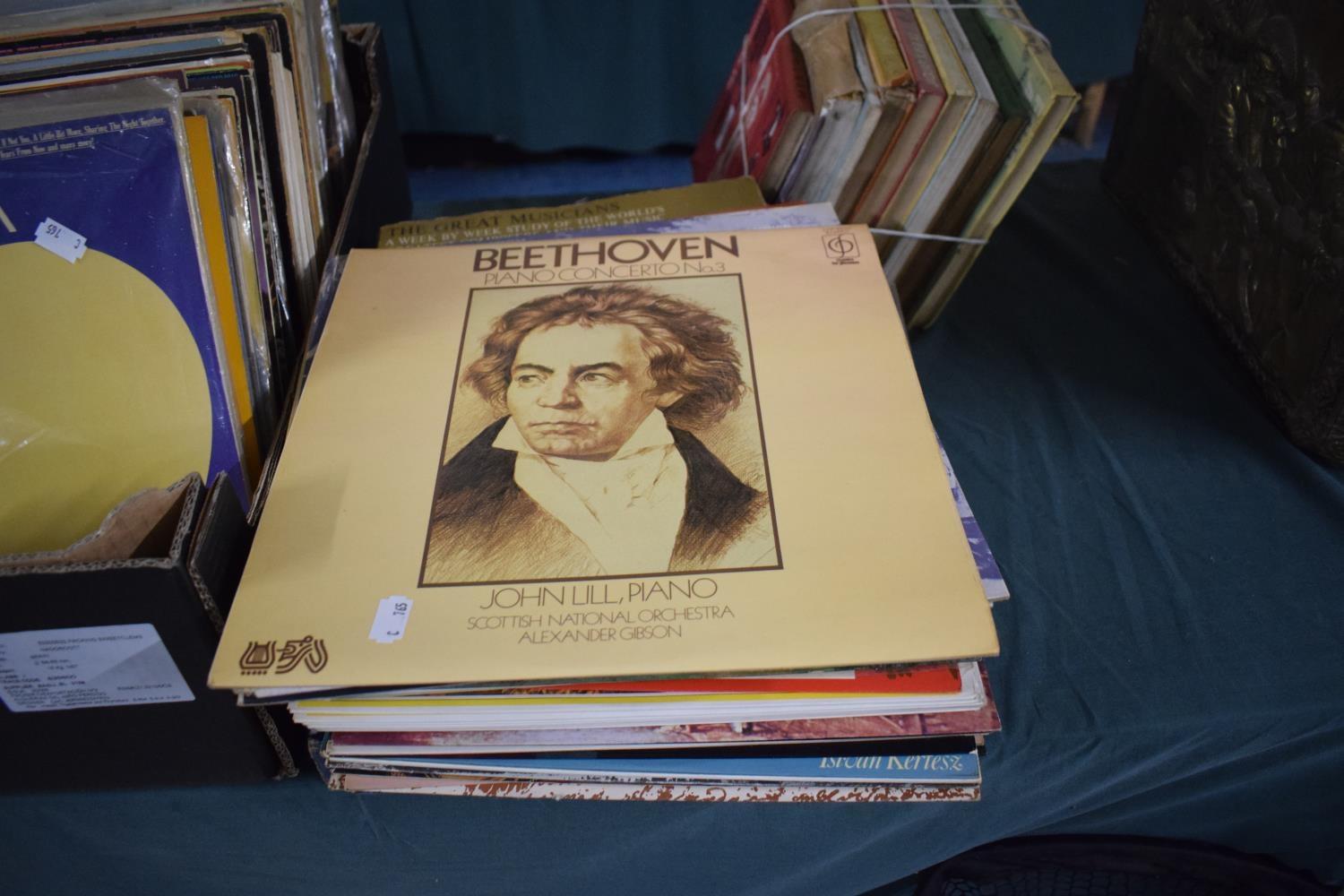 A Collection of Various Classical LP's and a Boxed Easy-Listening Set.