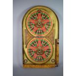 A Vintage American Tin Plate Bagatelle Game, 'Gold Star' by Lindstrom. Instructions Verso. 60.5cm.