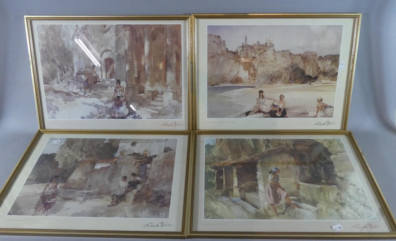 A Set of Four Russell Flint Prints. Each 40cm x 28cm.