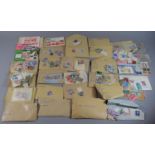 A Collection of 20th Century Envelopes Containing Loose Stamps to Include Foreign & British to