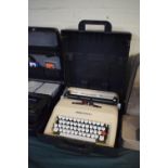 A Vintage Manual Olivetti Lettera 35 Portable Manual Typewriter.