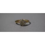 A 9ct Gold Ladies Cluster Ring, 1.8g.