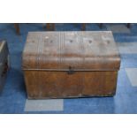 A Vintage Scumble Glazed Tin Travelling Trunk, 71cm Wide.