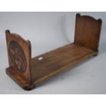 An Edwardian Poker Work Mahogany Book Stand Decorated with Cherries. 48cm Wide.