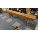 A Vintage School Bench. 170cm Long.