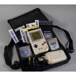 A Vintage Nintendo Game Boy Complete with Carry Case, Charger and Three Games - Super Mario Land,