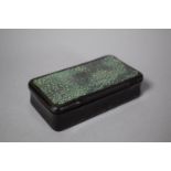 An Early 20th Century Shagreen Topped Snuff Box, 9.5cms Wide