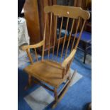 A Late 20th Century Spindle Back Rocking Chair