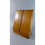 An Edwardian Satin Wood Desktop Stationery Box, 32cms High