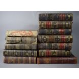 A Collection of 19th & Later Century Leather Bound Books to Include Six 1836 Editions of Gazetteer