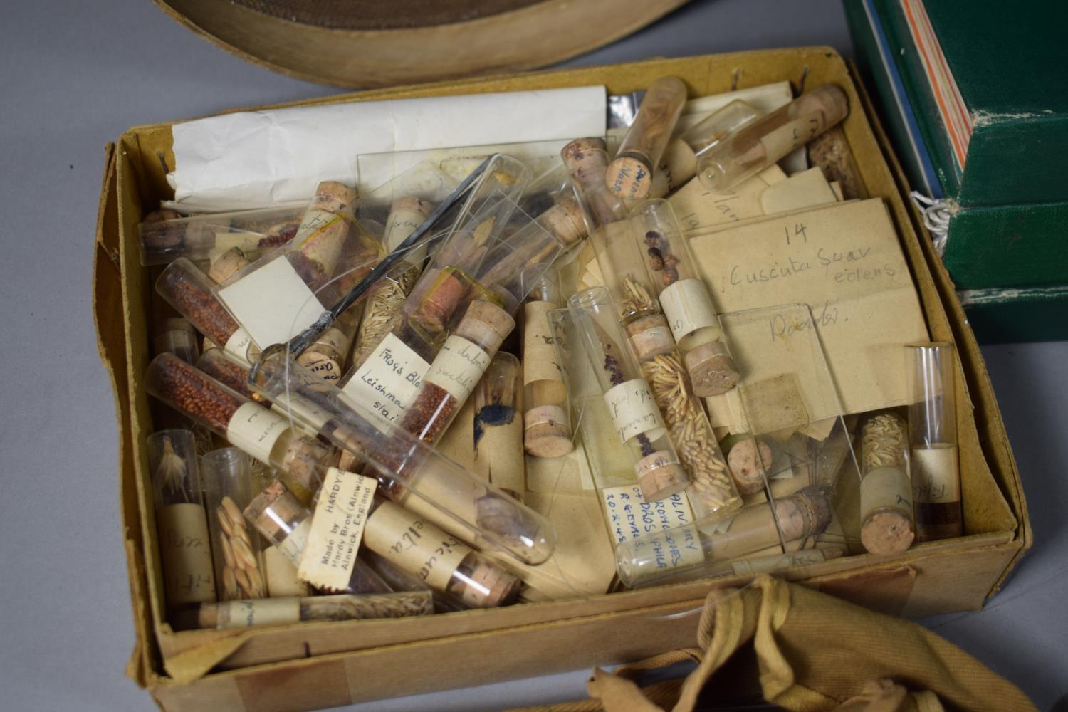 A Collection of Scientific Equipment, Books & Specimens to Include Test Tubes, Sieve, Corks, - Image 5 of 7