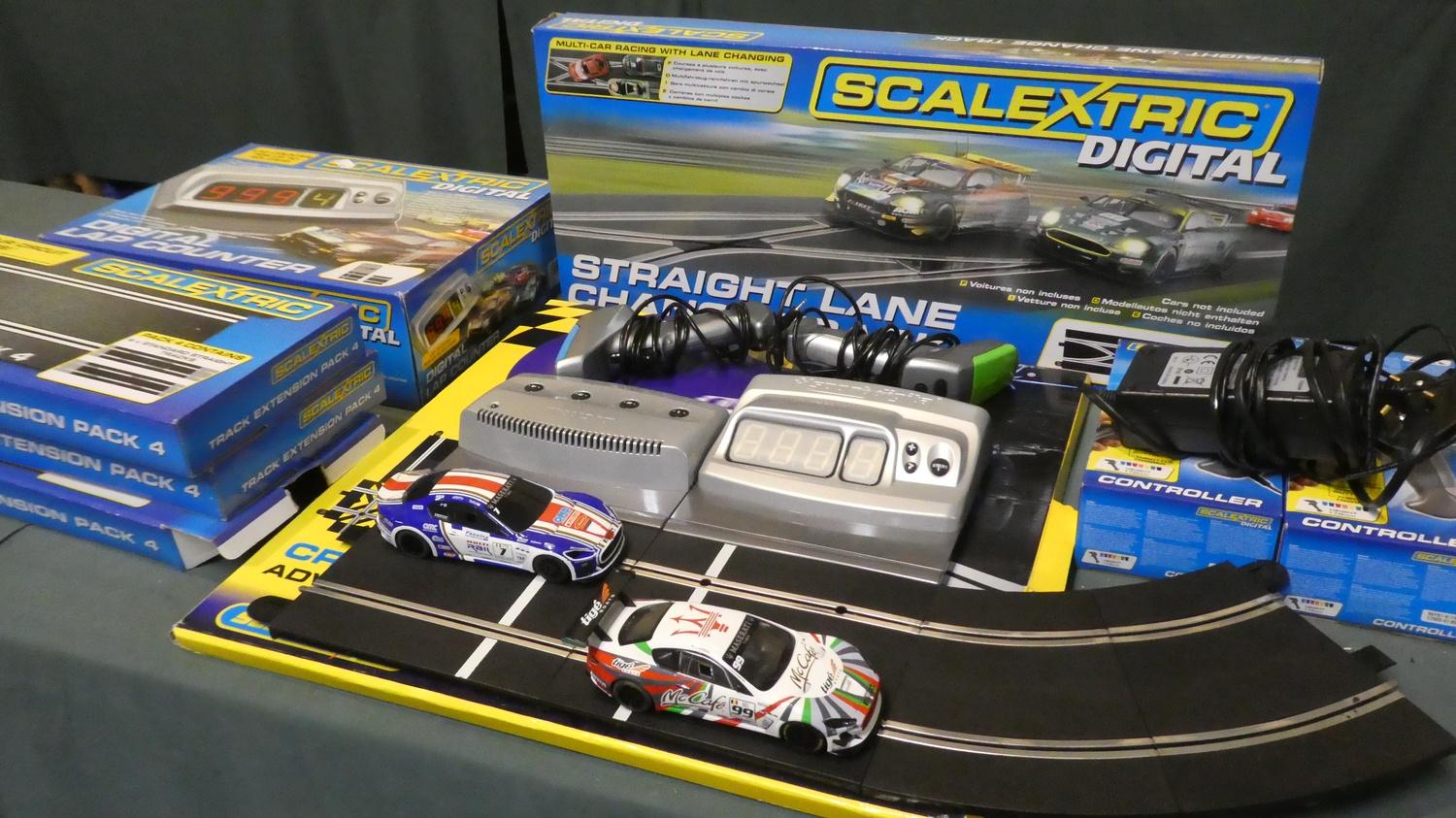 A Collection of Scalextric Digital to Include Two Maserati Cars, Controllers, Track, Digital Lap - Image 2 of 3