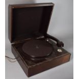 A Vintage Walnut Cased Columbia Record Player