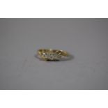 A 9 Carat Gold and Diamond Ring, Size L, 1.8gms