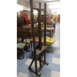 An Edwardian Adjustable Easel Stand, 180cms High