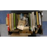 A Box of Vintage Books and Annuals, Vintage Photographs etc