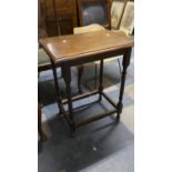 An Edwardian Oak Rectangular Occasional Table, 60cms Wide