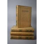 A Complete Set of Leather Bound 1912, First Editions of 'Life of David Lloyd George' by Herbert Du