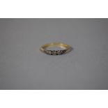 An 18 Carat Gold and Diamond Ring, Size R 1/2 2g