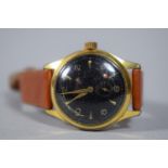 A Vintage Bifora c.1950 Gold Plated Manual Hand Winding 17 Jewel Movement Wrist Watch (Working