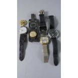 A Collection of Five Wrist Watches and a Movement, to Include Pulsar Chronograph 100m (520636),