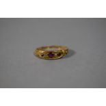 An 18 Carat Gold and Ruby Ring (1902), Size N, 2.5gms