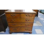 A 19th Century Oak Chest of Two Short and Three Long Drawers with Replacement Brass Drop Handles