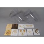 A Collection of Six Small Etched Wooden Jigsaws, Two Small "Wash Your Hands" Signs and 2 Face Masks