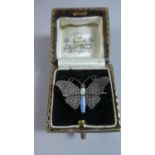 A Charles Horner Silver and Enamel Butterfly Brooch