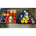 Two Sets of Pool Balls