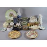 A Collection of Ceramics to Include Mayfair Pottery Fruit Set, Salt Glazed Tankard with Hunting