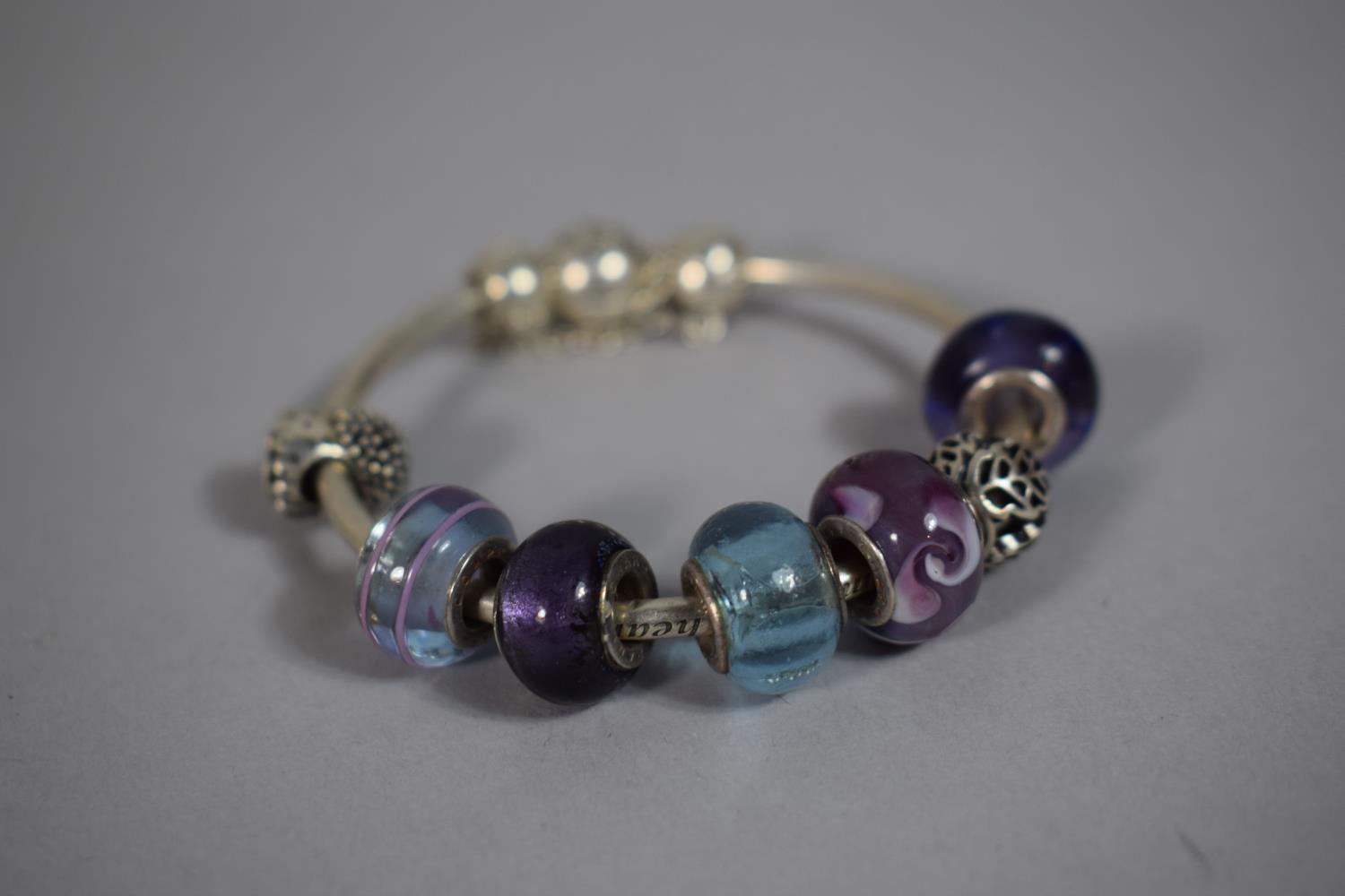 A Cased Pandora Charm Bracelet with Nine Charms - Image 2 of 2