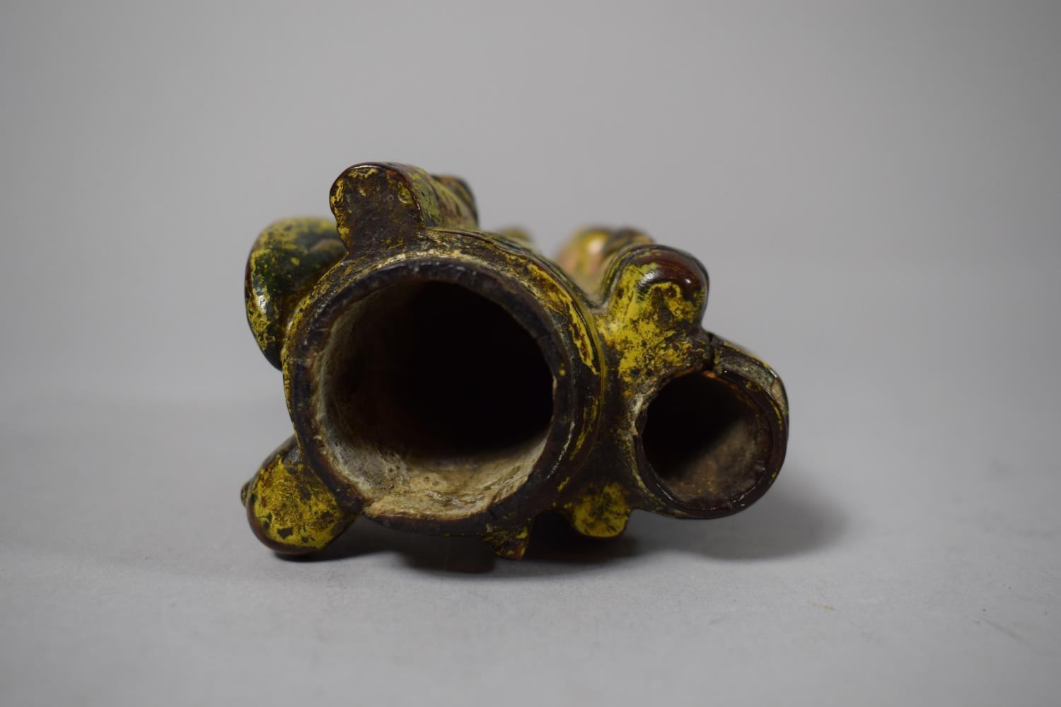 An Interesting, Possibly 18th Century Carved Wooden Pipe Bowl, Decorated with Turtle, Iguana, Snake, - Image 7 of 7