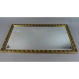 A Gilt Framed Rectangular Mirror, 66 x 35cms