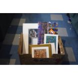 A Box Containing Six Prints, Collages Etc.