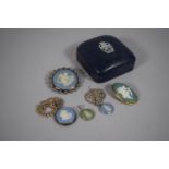 A Collection of Five Pieces of Silver Mounted Wedgwood Jasperware Jewellery to Include Necklaces &