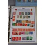A Stamp Album Containing Wold Stamps Together with a Spink Catalogue for the Frazer Sale of