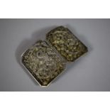 A Chinese Silver Belt Buckle with Filigree Dragons Amongst Clouds Design, Stamped, 7cms Wide