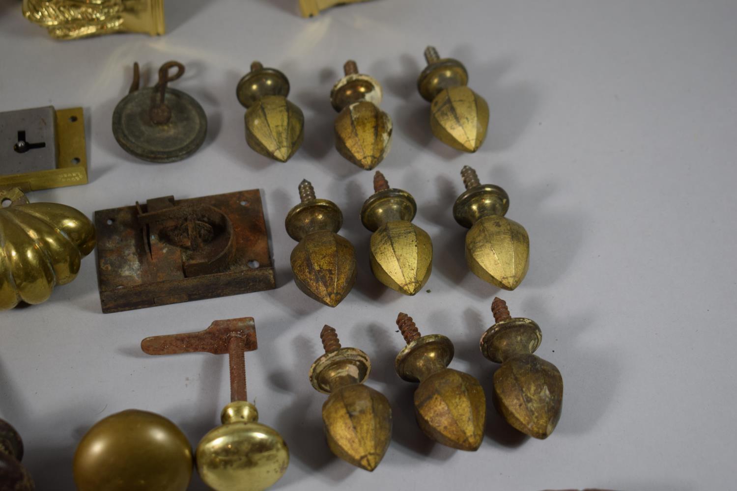 A Collection of Brass and Other Furniture Mounts & Casters, Etc. - Image 3 of 4