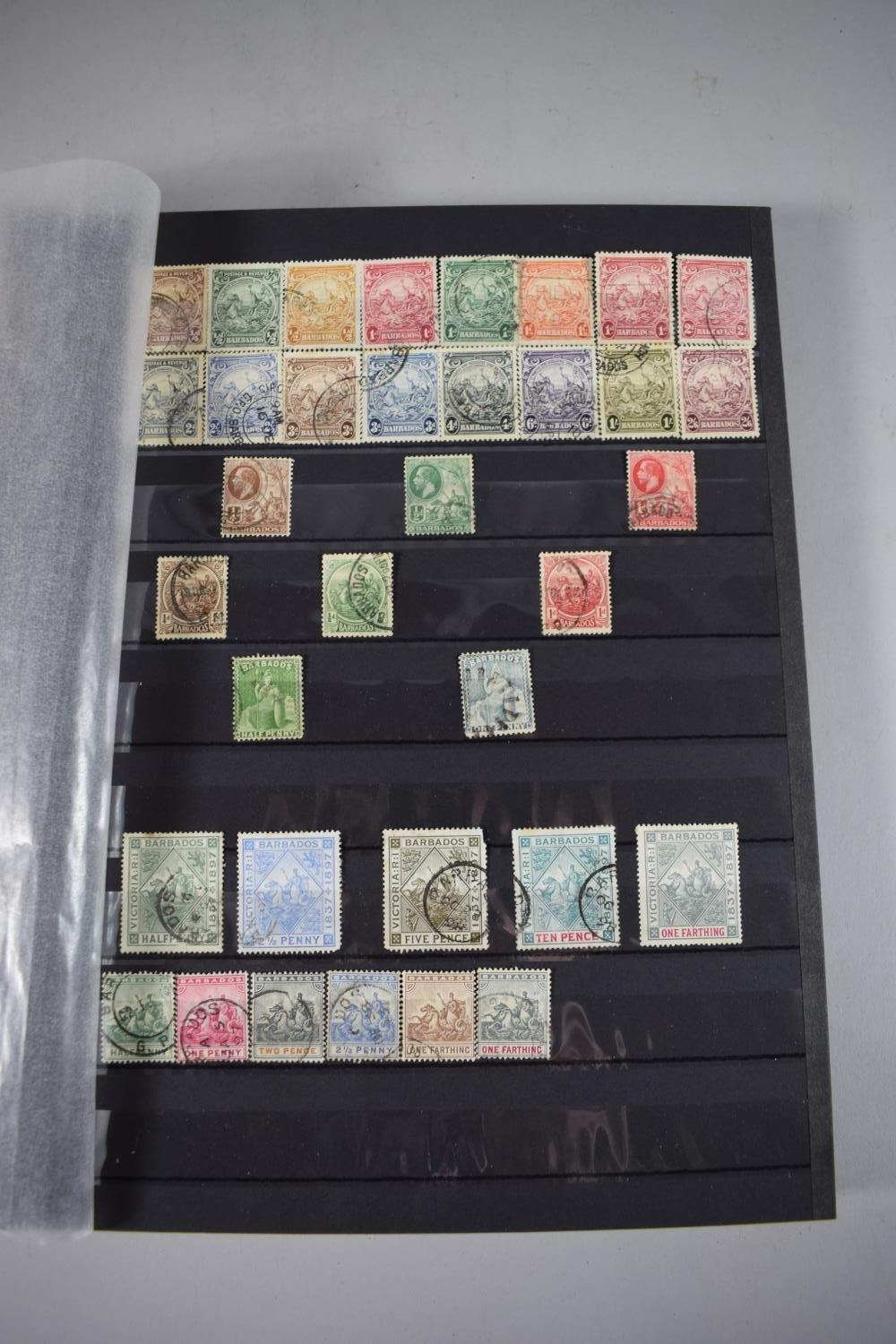 A Stamp Stock Book Containing a Good Collection of Edwardian and Later Commonwealth Stamps - Image 4 of 9